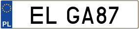 Truck License Plate
